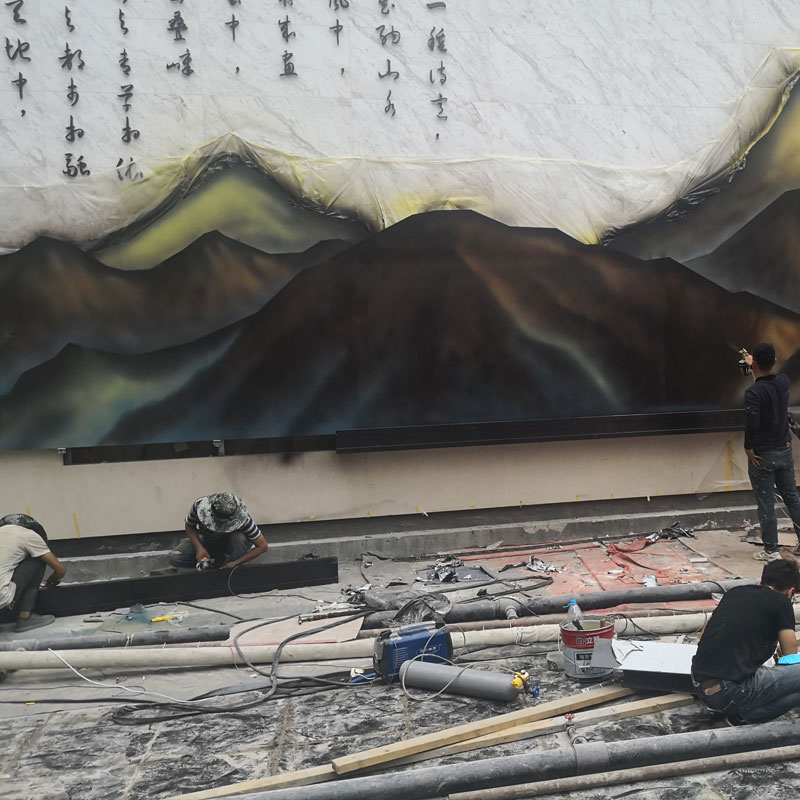 草莓短视频下载園林景牆山水畫